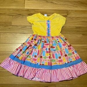 EUC Sweet Leaf Lane Boutique (handmade) dress; size 7